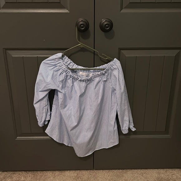 Off the shoulder striped top - Picture 3 of 5